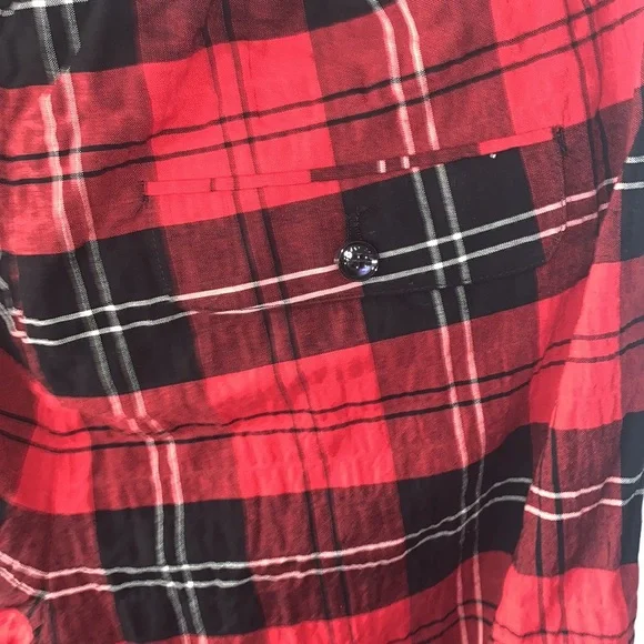 Simone Rocha x H&M Red Plaid Pants (Size Medium) - Picture 6 of 8